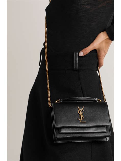 ysl black sunset bag|ysl sunset bag small.